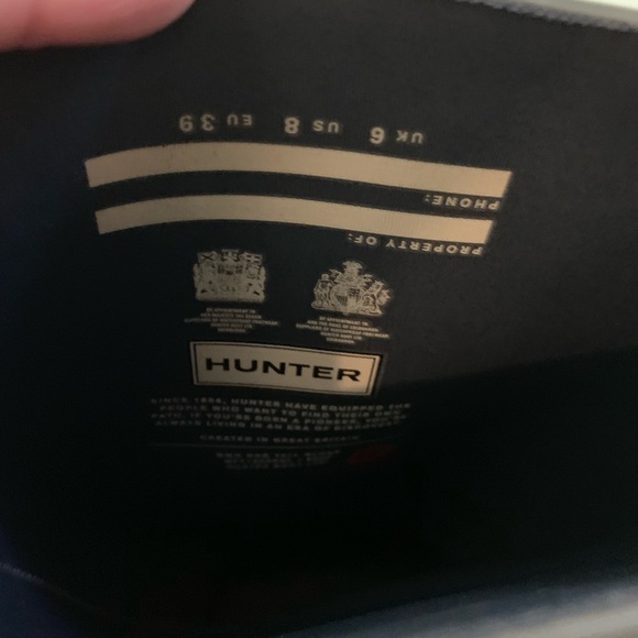 Hunter Boots Tall Gray Size 8 (Worn Twice) - Picture 6 of 7